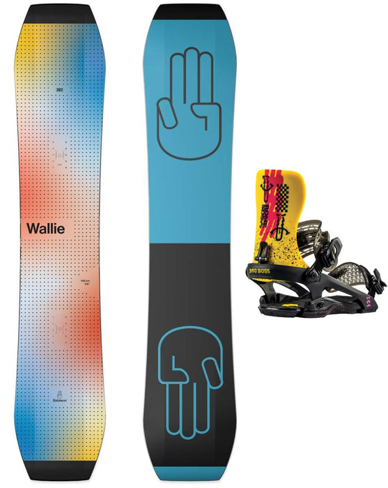 Bataleon Wallie Snowboard Package 2023 With Rome 390 Boss Bindings