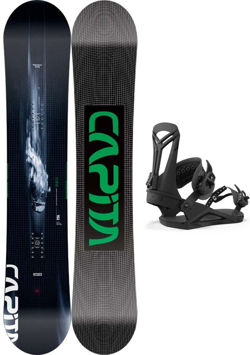 Capita Outerspace Living Snowboard Package 2024 With Union Flite Pro Bindings