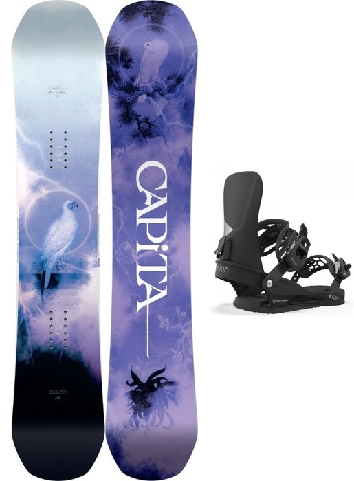 Capita Ladies Birds of a Feather Snowboard Package 2024 With Union Ladies Juliet Bindings