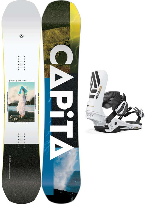 Capita Defenders of Awesome DOA Snowboard Package 2024 With Union Atlas Pro Bindings