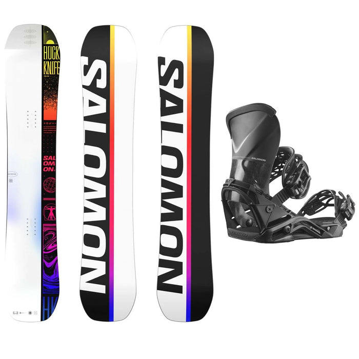 Salomon Huck Knife 2024 Snowboard Package With Quantum Snowboard Bindings