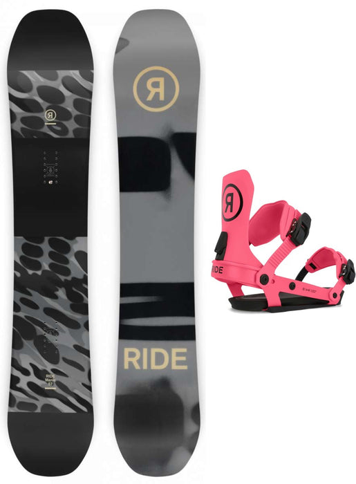 Ride Manic Snowboard Package 2024 With Ride A-9 Bindings