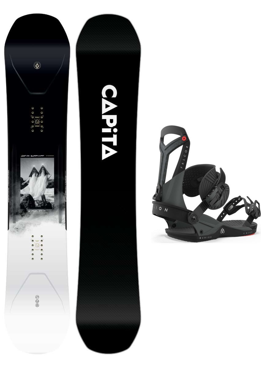 Capita Super DOA Snowboard Package 2024 With Union Falcor Bindings