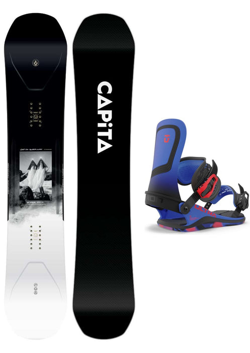 Capita Super DOA Snowboard Package 2024 With Union Ultra Bindings