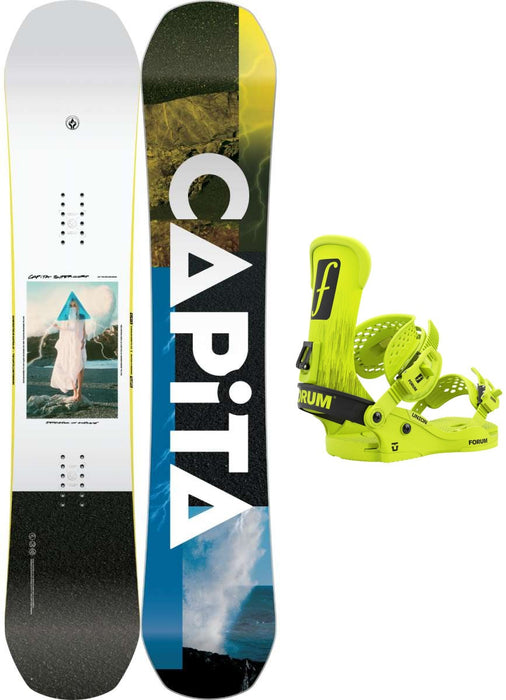 Capita Defenders of Awesome DOA Snowboard Package + Union X Forum Force Classic LTD 2024