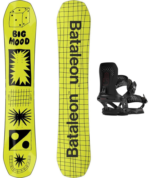 Bataleon Moodboard Snowboard Package 2024 With Bataleon Ladies Donna Bindings