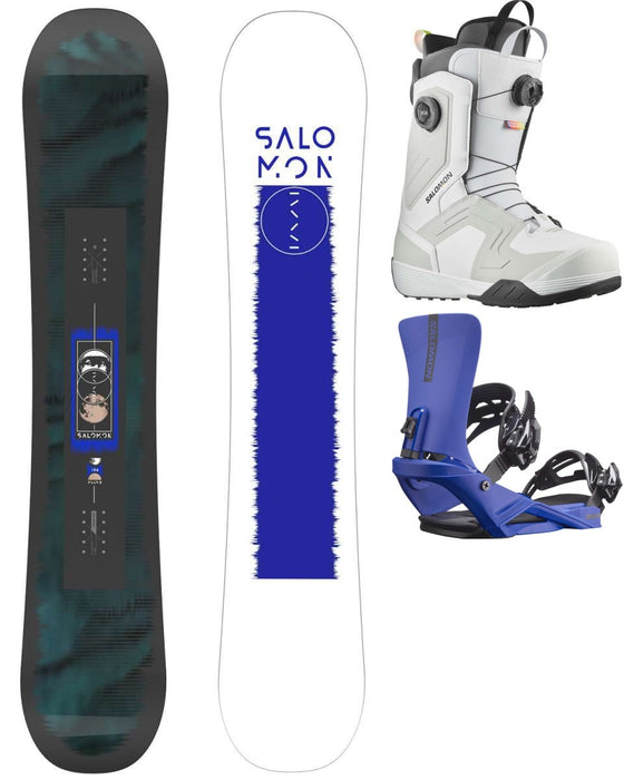 Salomon Pulse Snowboard Package With Rhythm Bindings And Dialogue Dual BOA Boots 2024