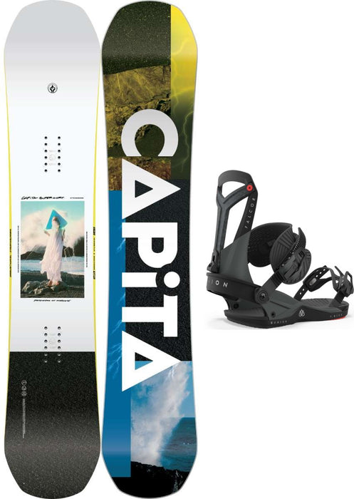 Capita Defenders of Awesome DOA Snowboard Package 2024 With Union Falcor Bindings