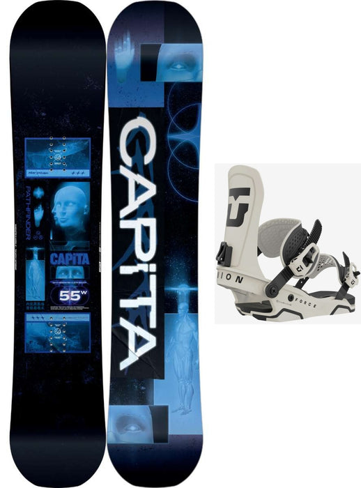 Capita Pathfinder Camber Snowboard Package 2024 With Union Force LTD Bindings