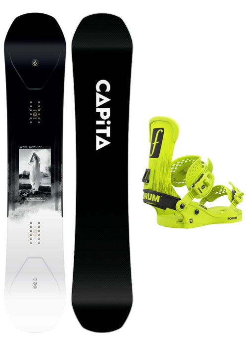 Capita Super DOA Snowboard Package + Union X Forum Force Classic LTD Binding 2024