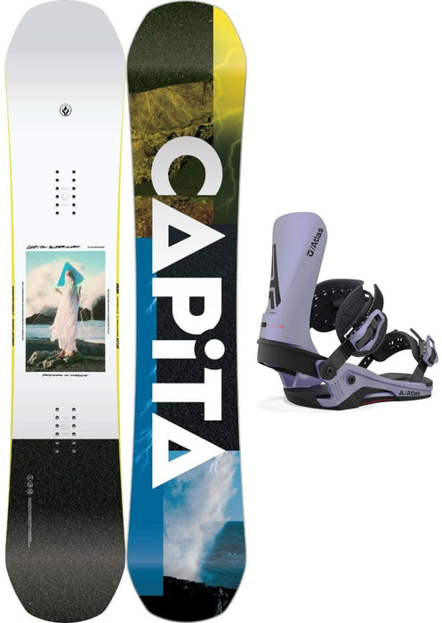 Capita Defenders of Awesome DOA Snowboard Package 2024 With Union Atlas Bindings