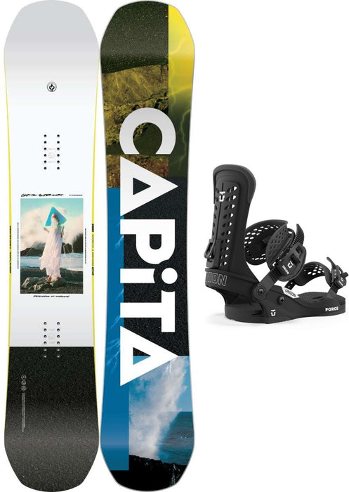 Capita Defenders of Awesome DOA Snowboard Package 2024 With Union Force Classic Bindings