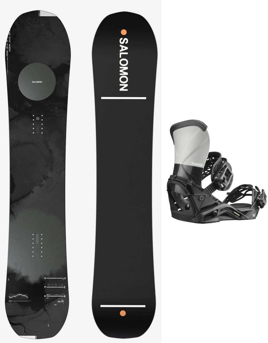 Salomon 2023 Super 8 Pro Snowboard Package With Salomon 2023 Quantum B — Ski Pro AZ