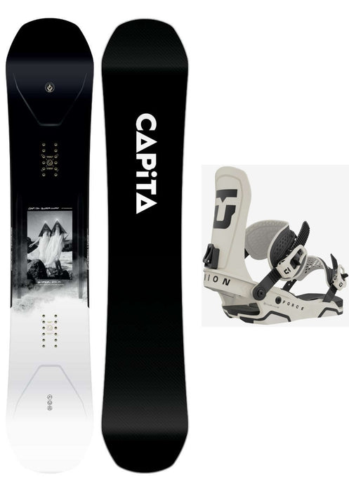 Capita Super DOA Snowboard Package 2024 With Union Force LTD Bindings