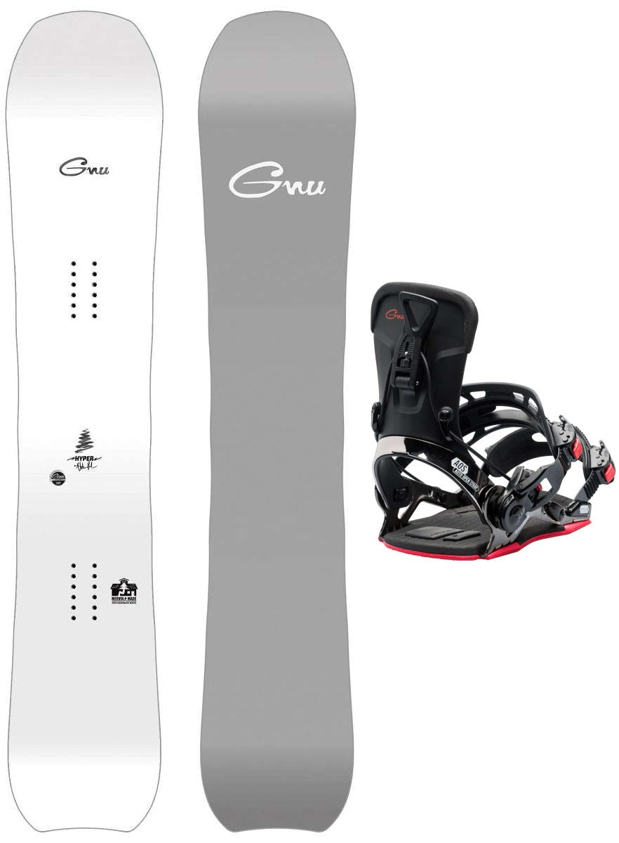 GNU Hyper Snowboard Package 2024 With GNU Freedom Bindings — Ski Pro AZ