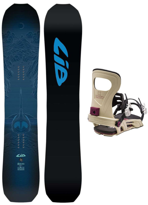 Lib Tech Golden Orca Snowboard Package 2024 With Bent Metal Joint Bindings
