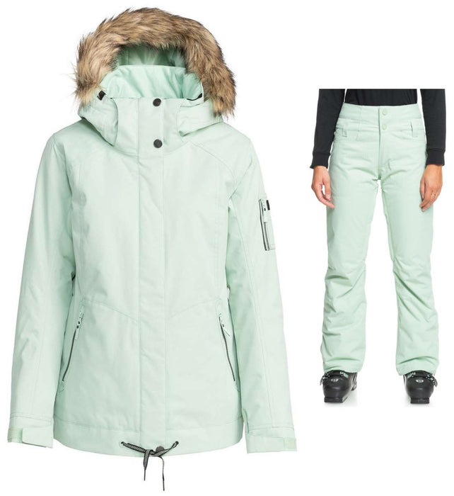 Roxy Ladies Meade Insulated Jacket + Diversion Insulated Pant 2024 Bundle