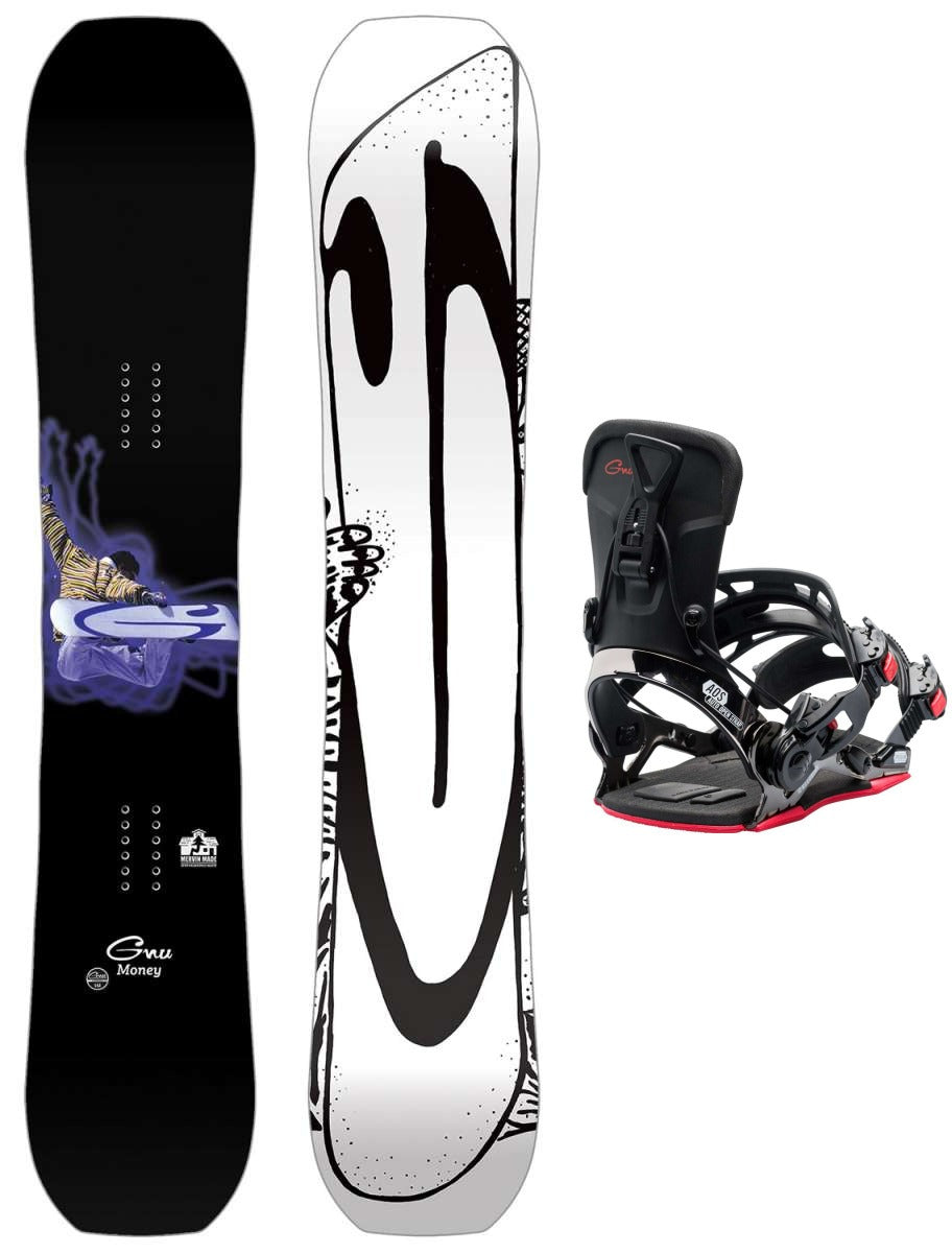 GNU Money Snowboard Package 2024 With GNU Freedom Bindings — Ski Pro AZ