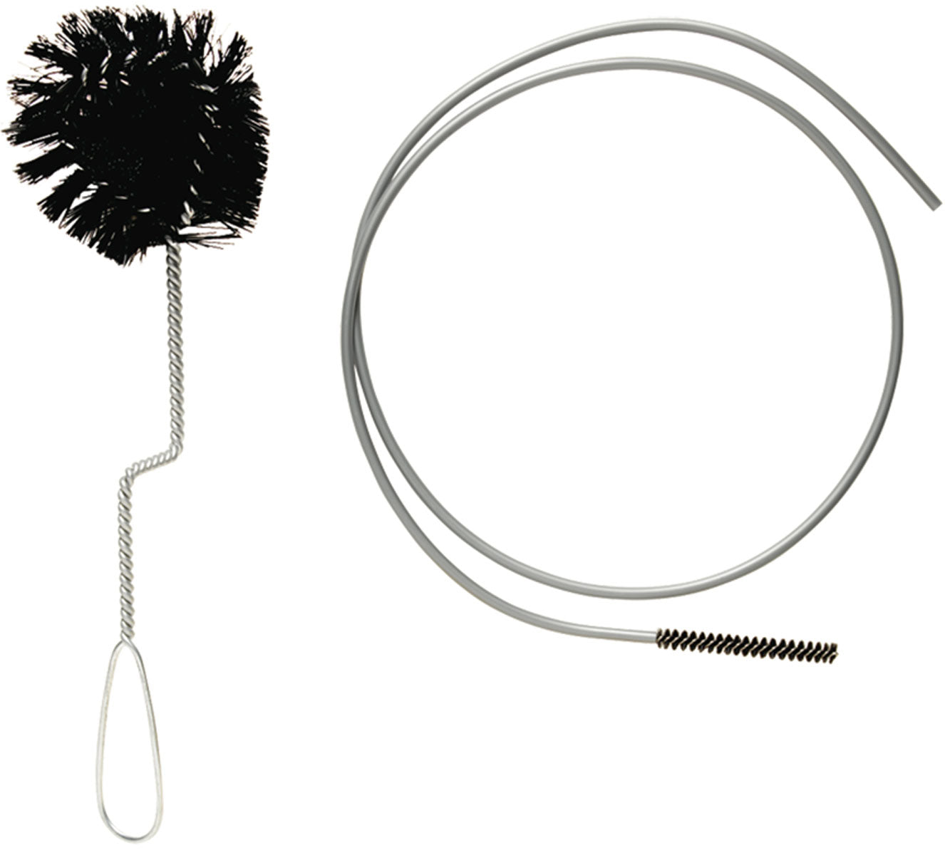 CamelBak Cleaning Brush Kit 2016 - A long-handled brush with a black, fuzzy head and a metal handle.