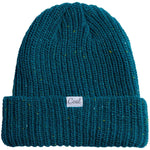 Coal Edith Speckle Knit Beanie 2024 - A speckled beanie with a ribbed texture and a small white label that reads "Coal" in cursive font.