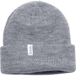 Coal Frena Low Profile Beanie 2023 - A light gray beanie with a subtle heathered texture and a small white rectangular logo on the front that reads "COAL" in black letters.