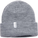 Coal Frena Low Profile Beanie 2023 - A light gray beanie with a subtle heathered texture and a small white rectangular logo on the front that reads "COAL" in black letters.