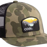 Coal Hauler Low One Cap 2024 - A camouflage baseball cap with a black mesh back and adjustable snapback closure.