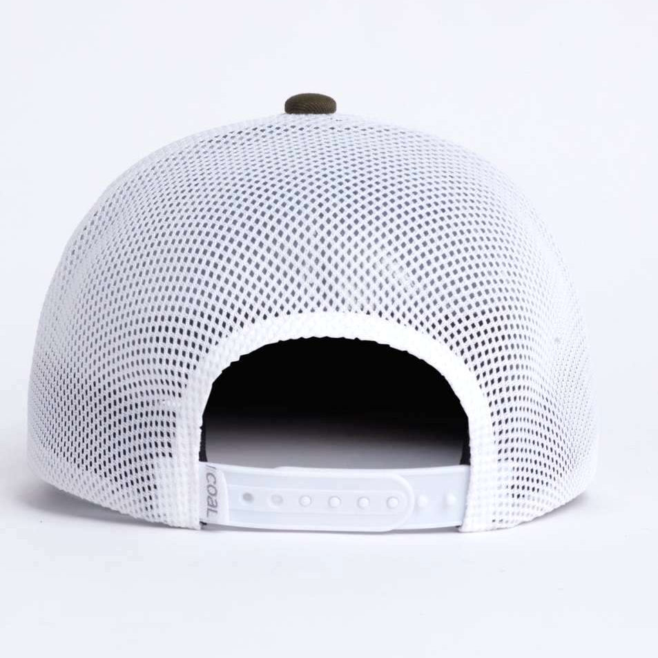 Coal Hauler One Low Cap 2023 - A white baseball cap with a mesh back and brown embroidered logo on the front.