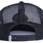 Coal Ripley Vintage Mesh Cap 2023 - A black cap with a mesh back and a small embroidered logo on the front.