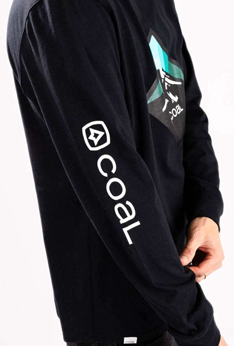 Coal Tracker Long Sleeve Shirt 2023 - A black long-sleeved shirt with a white logo on the chest and "COAL" written in small letters along the bottom hem.