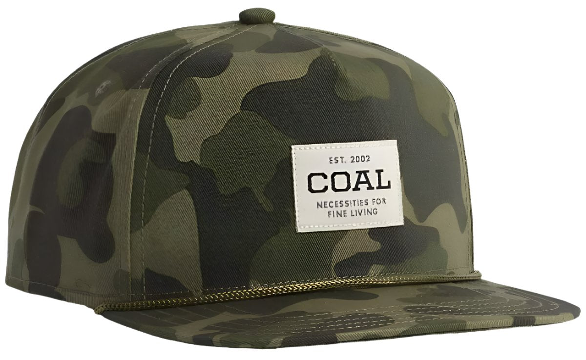 Coal Uniform Cap 2023 - A camouflage-patterned baseball cap with a small embroidered logo on the front.