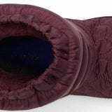 Columbia Ladies Minx Slip IV Boot 2022-2023 - A pair of brown boots with a quilted pattern on the upper portion.