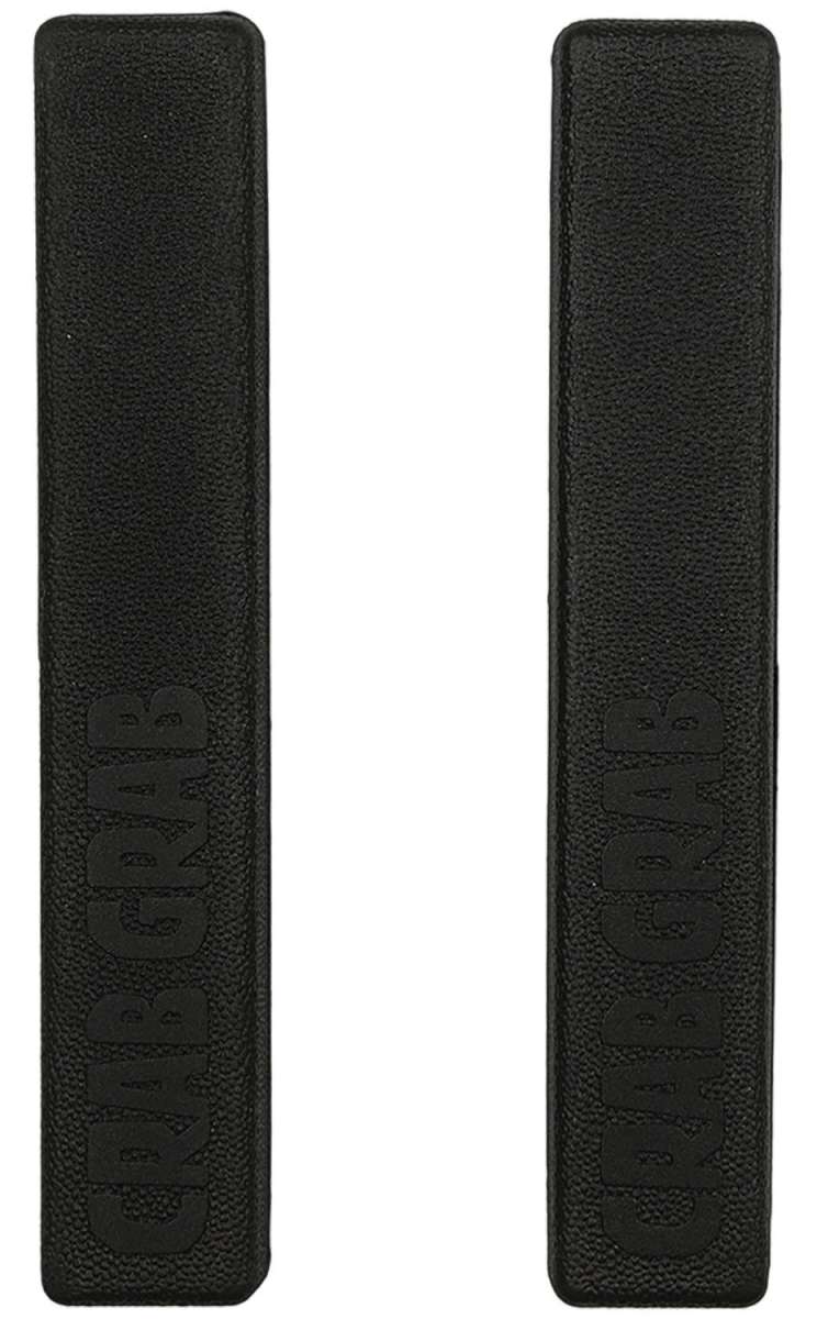 Crab Grab Grab Rails - Black straps with silver metal hardware.