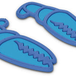 Crab Grab Mega Claw Stomp Pad - A blue stomp pad with a claw design and a textured surface, featuring a light blue background and dark blue claws.