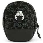 Crab Grab Mini Snowboard Binding Bag 2024 - Black bag with white outline of crabs and crab claws.