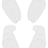 Crab Grab Mini Claws - White plastic claws with a textured grip on the bottom and a small loop at the top for attaching to a leash or strap.