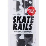 Crab Grab Skate Rails 2024 - Black skate rails with white abstract pattern.