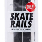 Crab Grab Skate Rails - Black skate rails with white crab grab logo on top.