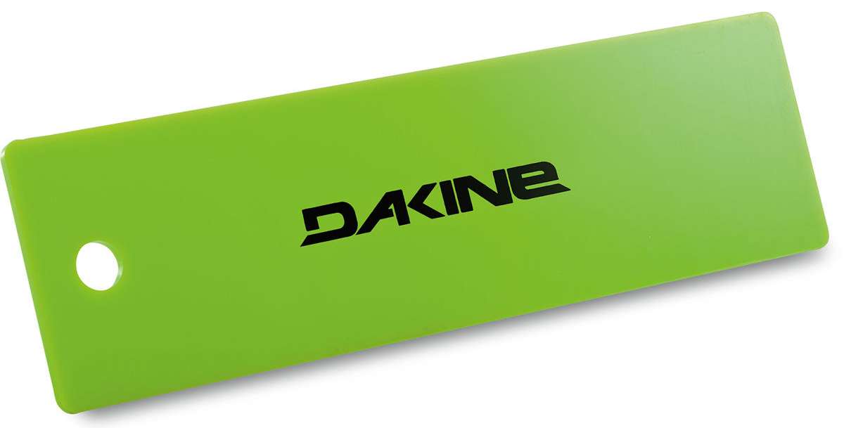 Dakine - A green scraper with a hole at one end, featuring black lettering and a rounded edge.