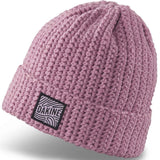 Dakine Addison Beanie 2022-2023 - A dusty rose beanie with a black and white logo patch on the front.