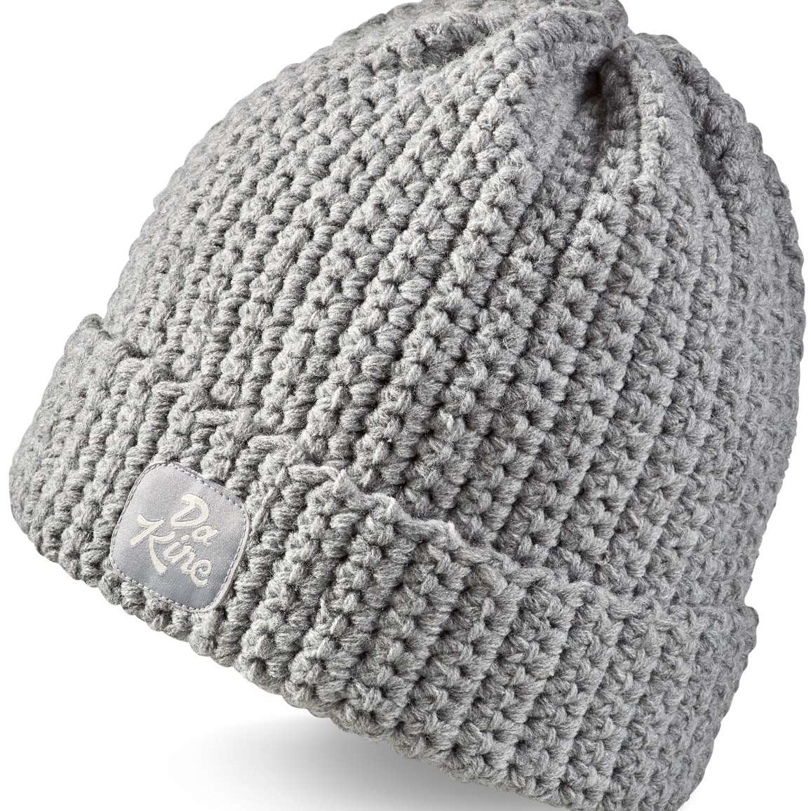 Dakine Addison Beanie 2024 - A light gray beanie with a small embroidered logo on the front.