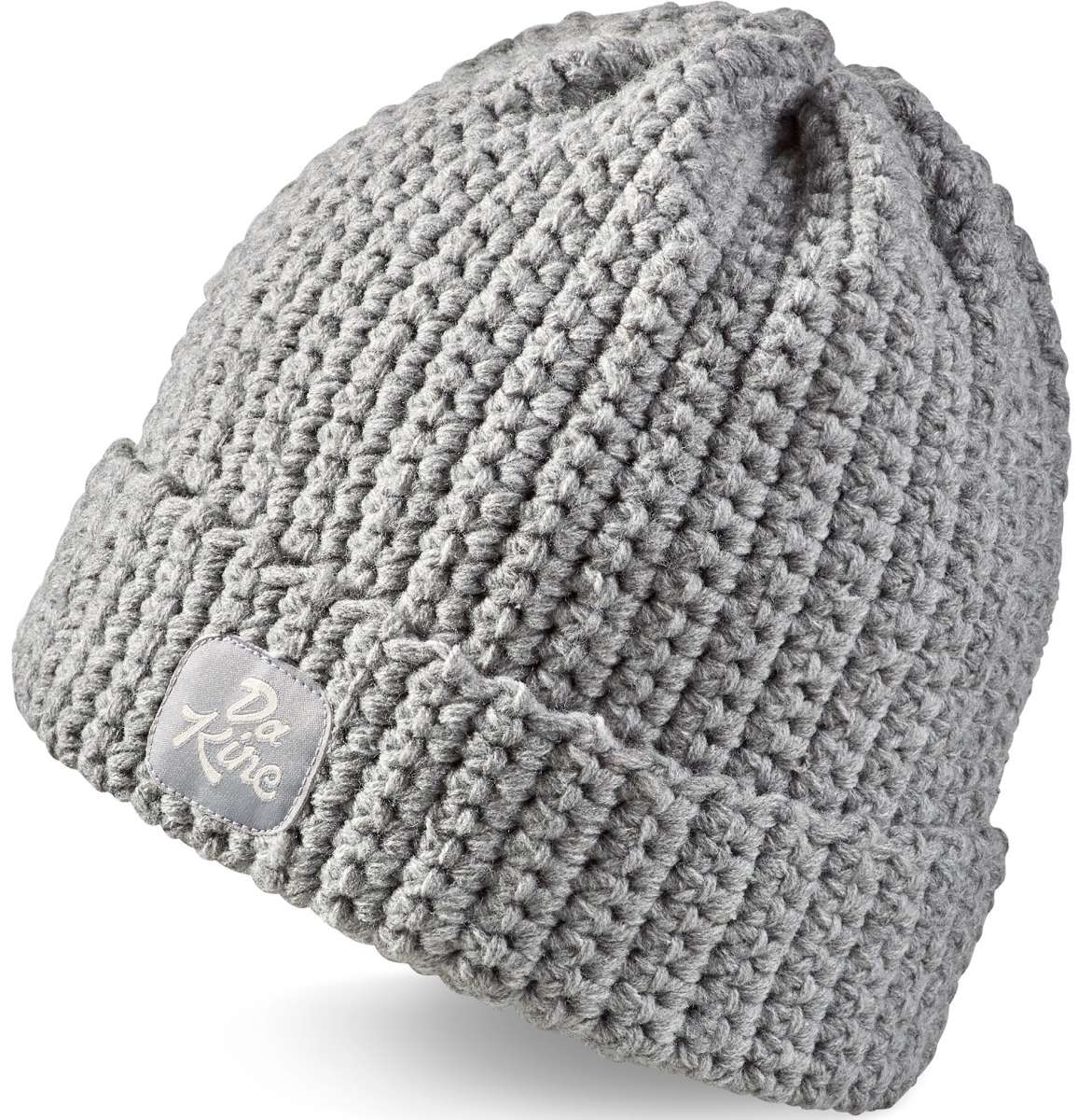Dakine Addison Beanie 2024 - A light gray beanie with a small embroidered logo on the front.