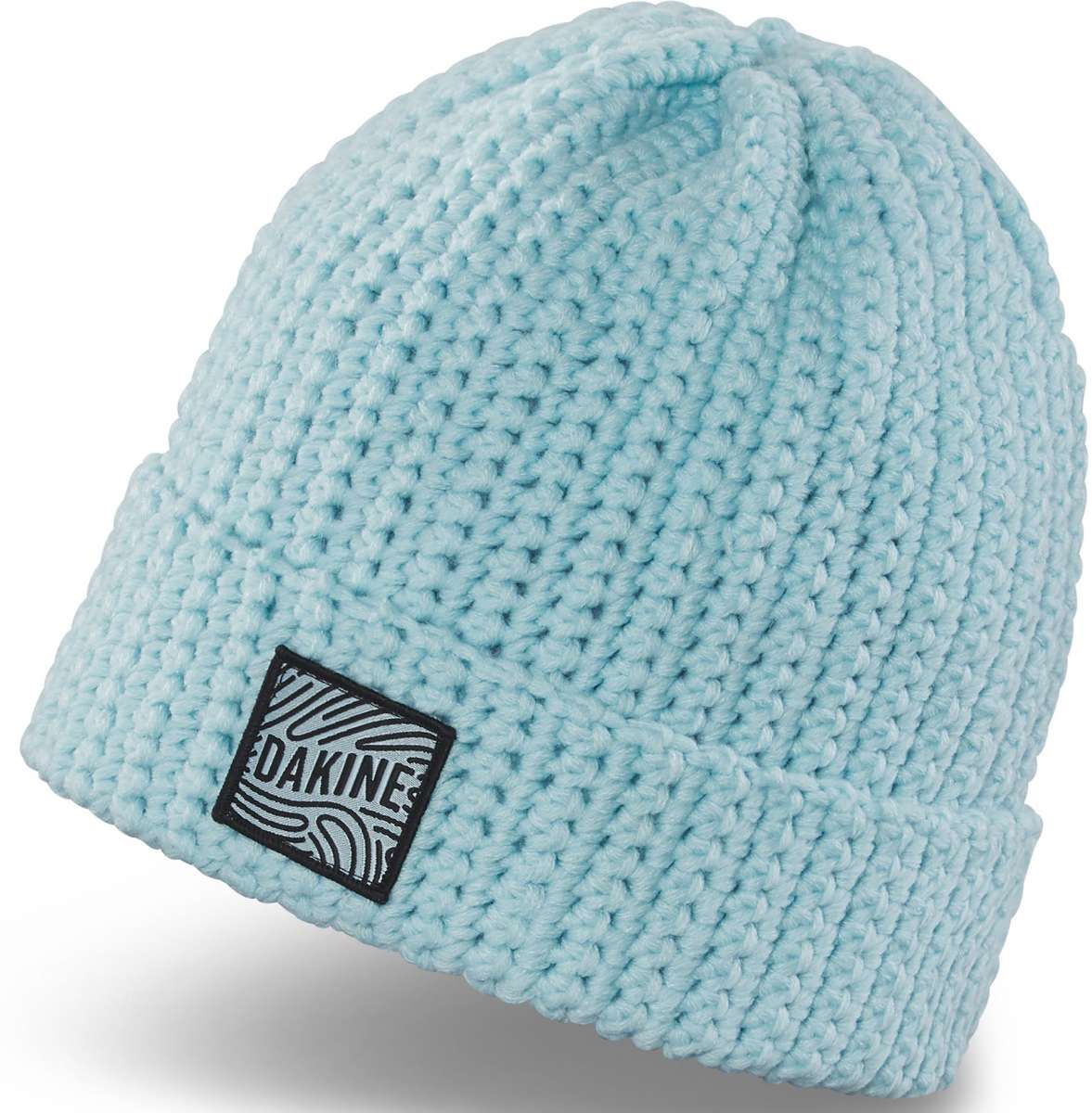 Dakine Addison Beanie 2024 - A light blue beanie with a black and white logo patch on the front.
