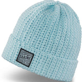 Dakine Addison Beanie 2024 - A light blue beanie with a black and white logo patch on the front.