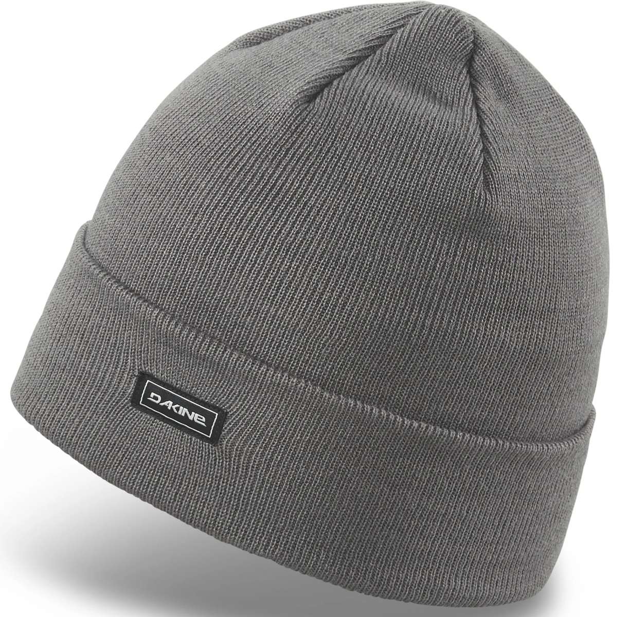 Dakine Andy Merino Beanie 2024 - A gray beanie with a black label featuring white lettering that reads "DAKINE".