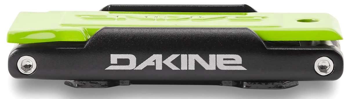 Dakine BC Tool 2022-2023 - A black tool with a lime green handle and silver hardware.