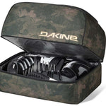 Dakine Boot Locker 69L Bag - A large, rectangular bag with a camouflage pattern and black zippers.