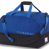 Dakine Boot Locker 69L Bag 2024 - A large blue duffel bag with a zippered top and two handles, featuring a black bottom section.