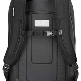 Dakine Boot Pack 50L 2024 - A black backpack with a rectangular shape and two zippered pockets on either side.
