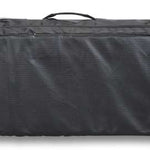 Dakine Boundary Ski Roller Bag 2024 - Black roller bag with white lettering and a zippered top.